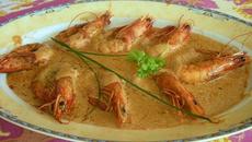 Gambas au Martini