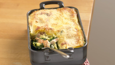 Lasagnes au saumon, épinards et Sublime Filante Giovanni Ferrari