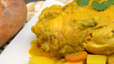 Rôti de dindonneau au curry