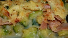 Gratin de courgette au bacon