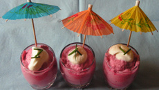 Crémeux de betterave au chèvre