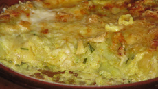 Gratin de ravioles au curry