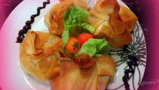 Aumonières jambon fromage de chèvre