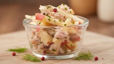 Tartare de truites fumées à la pomme et au citron