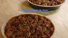 Crumble aux pommes et au chocolat
