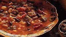 Soupe au pistou de Maria cuite au feu de bois