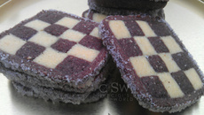 Sablés diamants au chocolat et à la vanille