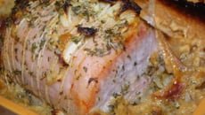 Rôti de porc au lait concentré non sucré