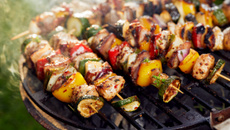 Brochettes de poulet au barbecue