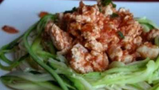 Spaghetti de courgettes et son hachis de dinde