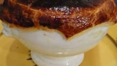 Soupière en croûte de St Jacques aux petits légumes