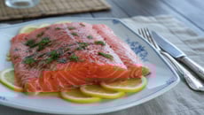 Saumon mariné trop facile