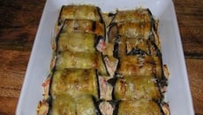 Rouleaux d'Aubergines à la Tomate et à la Ricotta