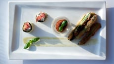 Trilogie en vert et rouge