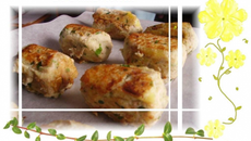 Croquettes aux choux et aux noix