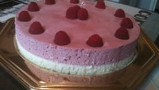 Bavarois framboise chocolat blanc noix de coco