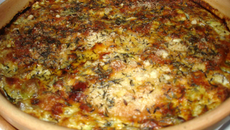 Gratin de quinoa aux courgettes et à la fleur de thym