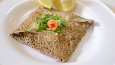 Galettes au saumon fumé