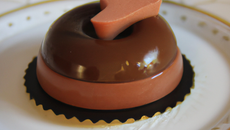 Entremet au chocolat au cœur crémeux