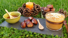 Compote maléfique de châtaignes et sa crème de caramel à la fleur de sel