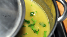 Soupe de flageolets et de haricots verts