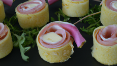 Roulés de jambon aux fromages frais