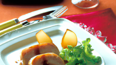 Travers de porc caramélisés à l'infusion de chicorée