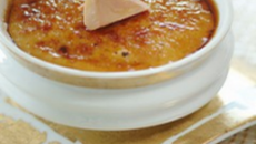 Crème brûlée exotique au foie gras