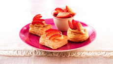 Petits vol au vent fraises et mascarpone
