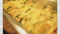 Gratin de pommes de terre, courgette et Neuf Châtel