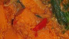 Curry de courges et d'épinards