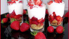 Trifle aux fraises gourmand