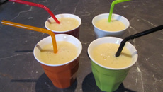 Smoothie banane citron vert