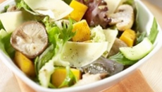 Salade de courges aux champignons et gruyère AOC