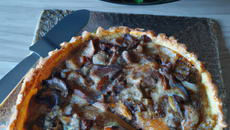 Tarte au poulet et aux champignons