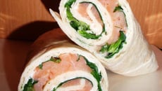 Wraps chèvre et saumon