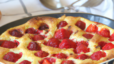 Clafoutis aux fraises maison