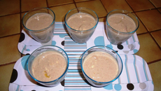 Verrines crème dessert d'Automne