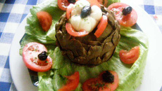 Artichauts farcis aux œufs pochés (Laon)