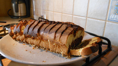 Gâteau marbré au chocolat au lait