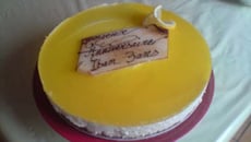 Bavarois au citron sur biscuit de spéculoos