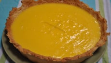 Tarte feuilletée à la crème de citron et d'amande