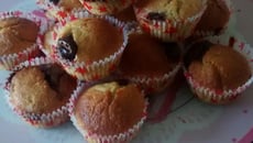 Muffins à la banane au cœur de Nutella rapides