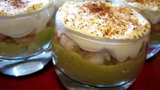 Verrine avocat mousse de citron crevette