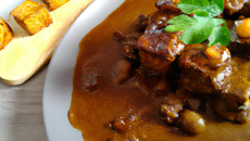 Pavé de taureau sauce aux marrons