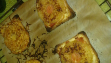 Toast ensoleillé ananas et jambon