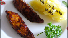 Aiguillettes de poulet au miel rapide