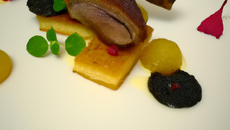 Canard à la vanille flambé au rhum vanillé