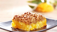 Crumble d'ananas mangue pain d'épices