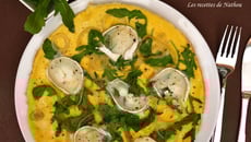 Omelette à la roquette et au fromage de chèvre